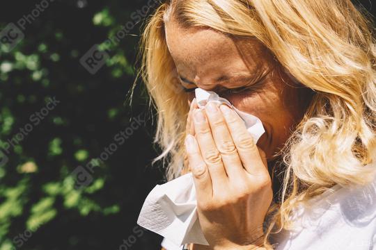 Sick woman from corona virus or influenza coronavirus 2019-ncov flu sneezing  : Stock Photo or Stock Video Download rcfotostock photos, images and assets rcfotostock | RC Photo Stock.: