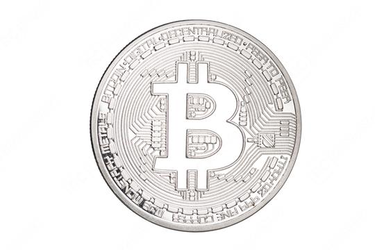 silver bitcoin isolated on white background  : Stock Photo or Stock Video Download rcfotostock photos, images and assets rcfotostock | RC Photo Stock.: