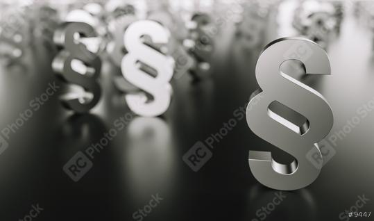 Silver Paragraph signs Symbol of Law and Justice  : Stock Photo or Stock Video Download rcfotostock photos, images and assets rcfotostock | RC Photo Stock.: