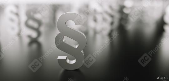 Silver Paragraph signs Symbol of Law and Justice, with copy space for individual text  : Stock Photo or Stock Video Download rcfotostock photos, images and assets rcfotostock | RC Photo Stock.: