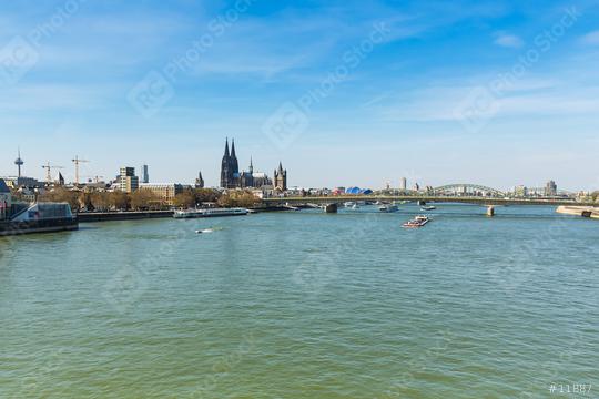 Skyline of cologne at spring  : Stock Photo or Stock Video Download rcfotostock photos, images and assets rcfotostock | RC Photo Stock.: