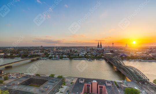 Skyline of cologne at sunset  : Stock Photo or Stock Video Download rcfotostock photos, images and assets rcfotostock | RC Photo Stock.: