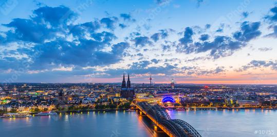 skyline of cologne city at sunset  : Stock Photo or Stock Video Download rcfotostock photos, images and assets rcfotostock | RC Photo Stock.: