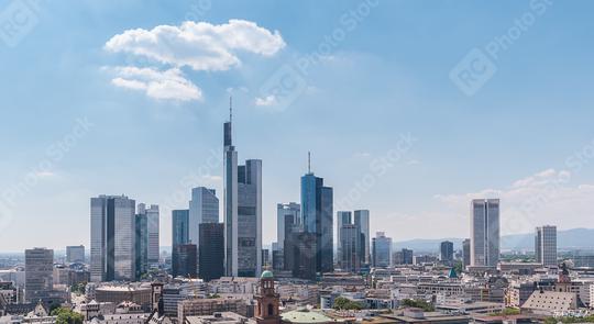 Skyline of Frankfurt am Main financial district in Germany   : Stock Photo or Stock Video Download rcfotostock photos, images and assets rcfotostock | RC Photo Stock.: