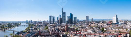 Skyline of Frankfurt Panorama, Germany, the financial center of the country  : Stock Photo or Stock Video Download rcfotostock photos, images and assets rcfotostock | RC Photo Stock.: