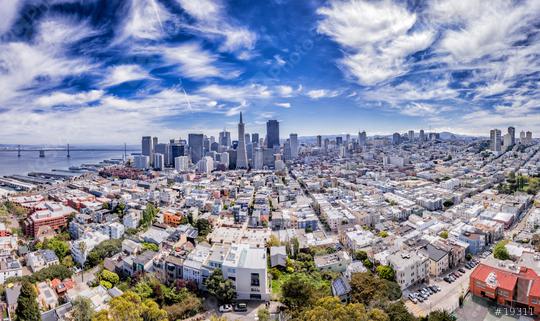 Skyline von San Francisco mit schönem Himmel, USA, Kalifornien  : Stock Photo or Stock Video Download rcfotostock photos, images and assets rcfotostock | RC Photo Stock.:
