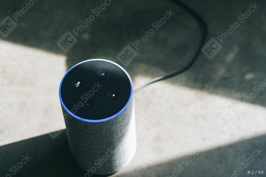 Smart speaker at home  : Stock Photo or Stock Video Download rcfotostock photos, images and assets rcfotostock | RC Photo Stock.: