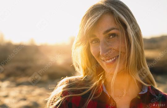 smiling woman outdoors portrait. Soft sunlgiht in the background.Close portrait.  : Stock Photo or Stock Video Download rcfotostock photos, images and assets rcfotostock | RC Photo Stock.: