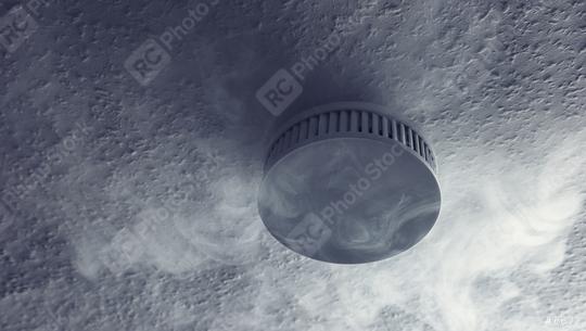smoke detector with smoke closeup  : Stock Photo or Stock Video Download rcfotostock photos, images and assets rcfotostock | RC Photo Stock.: