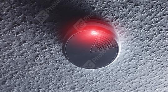 smoke detector with white red warning light  : Stock Photo or Stock Video Download rcfotostock photos, images and assets rcfotostock | RC Photo Stock.: