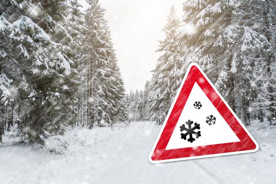 Snowfall sign at winter with forest  : Stock Photo or Stock Video Download rcfotostock photos, images and assets rcfotostock | RC Photo Stock.: