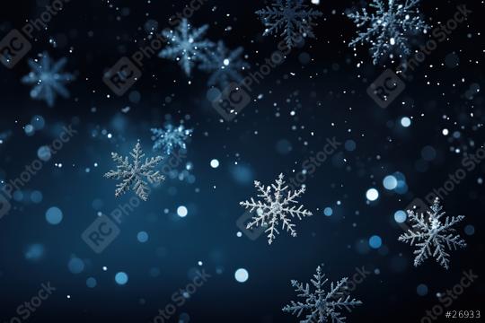 Snowflakes highlighted by a blue nocturnal glow
  : Stock Photo or Stock Video Download rcfotostock photos, images and assets rcfotostock | RC Photo Stock.: