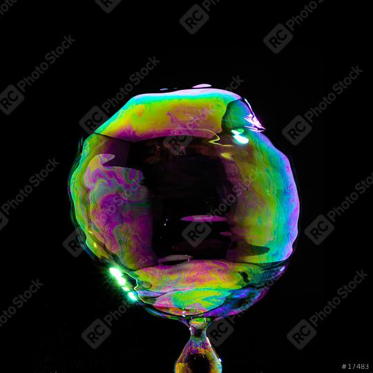 Soap Bubble in colorful colors on black background  : Stock Photo or Stock Video Download rcfotostock photos, images and assets rcfotostock | RC Photo Stock.: