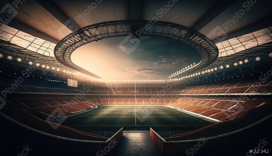 Soccer stadium with impressive lighting, epic athmosphere (Generative AI)  : Stock Photo or Stock Video Download rcfotostock photos, images and assets rcfotostock | RC Photo Stock.: