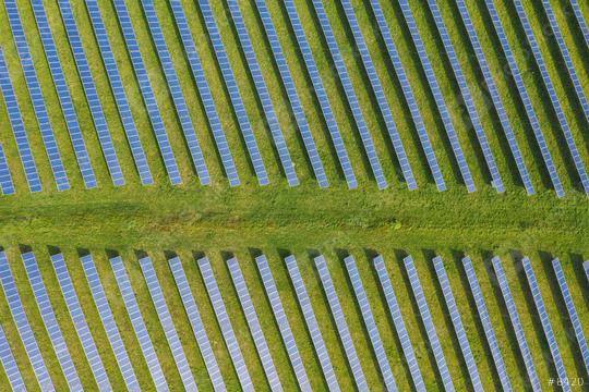 Solar panel produces green, environmentally friendly energy from the sun. Drone Shot  : Stock Photo or Stock Video Download rcfotostock photos, images and assets rcfotostock | RC Photo Stock.: