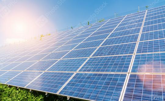 Solar Panels Against The Deep Blue Sky  : Stock Photo or Stock Video Download rcfotostock photos, images and assets rcfotostock | RC Photo Stock.: