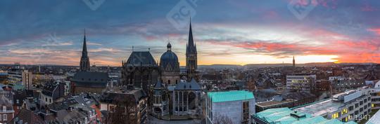 Stadt Aachen Panorama   : Stock Photo or Stock Video Download rcfotostock photos, images and assets rcfotostock | RC Photo Stock.: