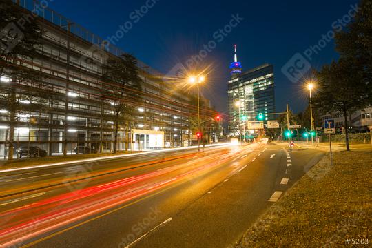 Stadttor into the city tunnel of Dusseldorf at night  : Stock Photo or Stock Video Download rcfotostock photos, images and assets rcfotostock | RC Photo Stock.: