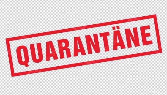 Stamp in german letters with the information Quarantäne (Quaran  : Stock Photo or Stock Video Download rcfotostock photos, images and assets rcfotostock | RC Photo Stock.: