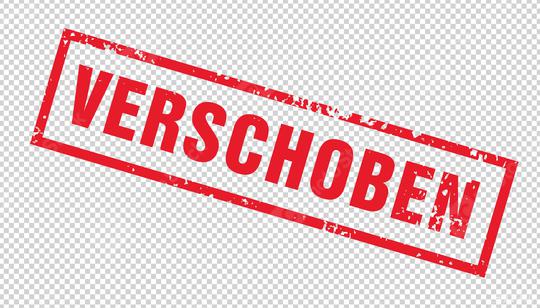 Stamp in german letters with the information Verschoben (Postpon  : Stock Photo or Stock Video Download rcfotostock photos, images and assets rcfotostock | RC Photo Stock.: