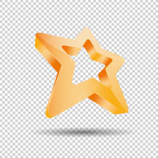 star 3D logo, Glossy orange 3D trophy star icon. Symbol of leadership or rating on checked transparent background. Vector illustration. Eps 10 vector file.  : Stock Photo or Stock Video Download rcfotostock photos, images and assets rcfotostock | RC-Photo-Stock.: