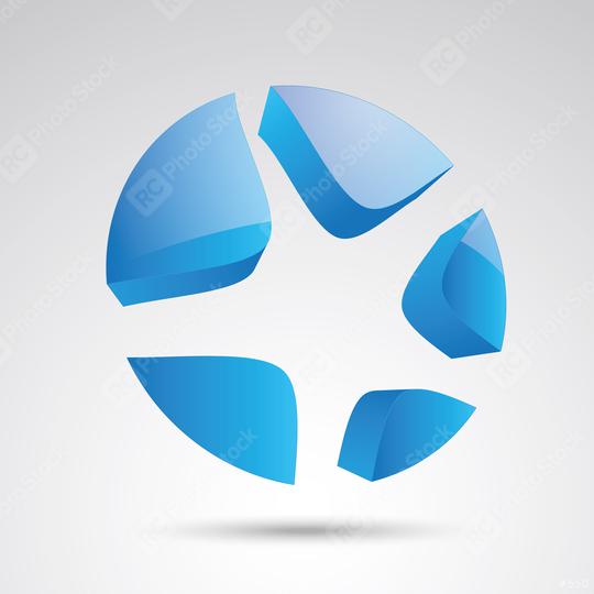 starfish 3d vector icon as logo formation in blue glossy colors, Corporate design. Vector illustration. Eps 10 vector file.  : Stock Photo or Stock Video Download rcfotostock photos, images and assets rcfotostock | RC Photo Stock.: