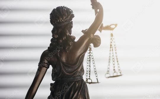 Statue of justice from behind (Justitia)  : Stock Photo or Stock Video Download rcfotostock photos, images and assets rcfotostock | RC Photo Stock.: