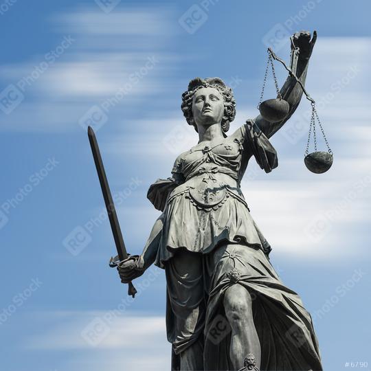 Statue of justice (Justitia) against blue sky  : Stock Photo or Stock Video Download rcfotostock photos, images and assets rcfotostock | RC Photo Stock.: