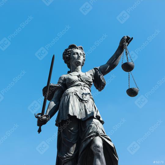 Statue of Lady Justice in front of the Romer in Frankfurt - Germany  : Stock Photo or Stock Video Download rcfotostock photos, images and assets rcfotostock | RC Photo Stock.: