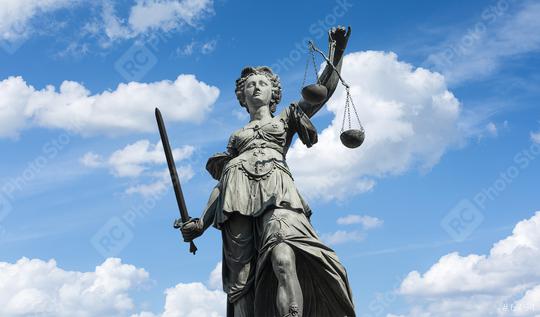 Statue of Lady Justice (Justitia) in Frankfurt, Germany  : Stock Photo or Stock Video Download rcfotostock photos, images and assets rcfotostock | RC Photo Stock.: