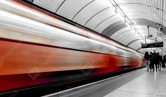 subway train in motion arriving at a London underground train station  : Stock Photo or Stock Video Download rcfotostock photos, images and assets rcfotostock | RC Photo Stock.: