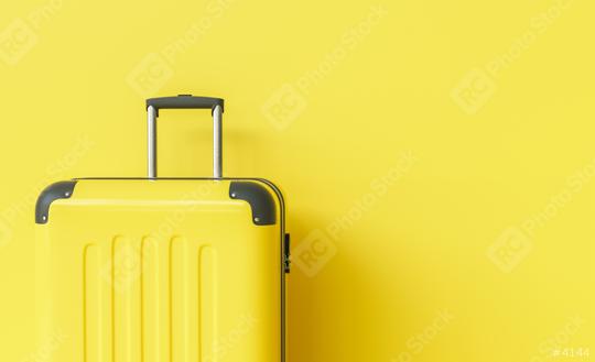 Suitcase on yellow background. travel concept, with copy space for individual text  : Stock Photo or Stock Video Download rcfotostock photos, images and assets rcfotostock | RC Photo Stock.: