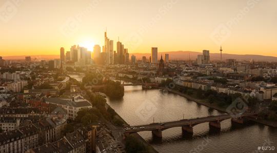 Summer Sunset panorama of the financial district in Frankfurt, Germany  : Stock Photo or Stock Video Download rcfotostock photos, images and assets rcfotostock | RC Photo Stock.: