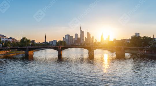 Summer sunset view of Frankfurt city, germany  : Stock Photo or Stock Video Download rcfotostock photos, images and assets rcfotostock | RC Photo Stock.: