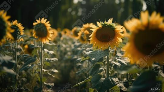 Sunflowers in a field with focused and blurred foreground.  : Stock Photo or Stock Video Download rcfotostock photos, images and assets rcfotostock | RC Photo Stock.: