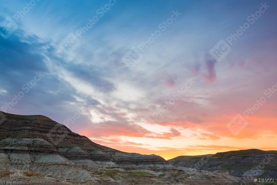sunrise at Drumheller Badlands valley in alberta canada  : Stock Photo or Stock Video Download rcfotostock photos, images and assets rcfotostock | RC Photo Stock.: