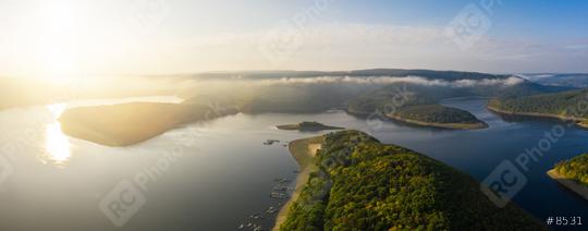 Sunrise at the Rursee lake in the Eifel National Park  : Stock Photo or Stock Video Download rcfotostock photos, images and assets rcfotostock | RC Photo Stock.:
