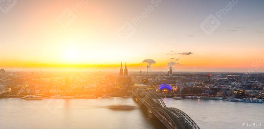 Sunset at cologne city  : Stock Photo or Stock Video Download rcfotostock photos, images and assets rcfotostock | RC Photo Stock.: