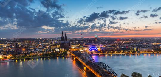 Sunset over cologne in germany  : Stock Photo or Stock Video Download rcfotostock photos, images and assets rcfotostock | RC Photo Stock.: