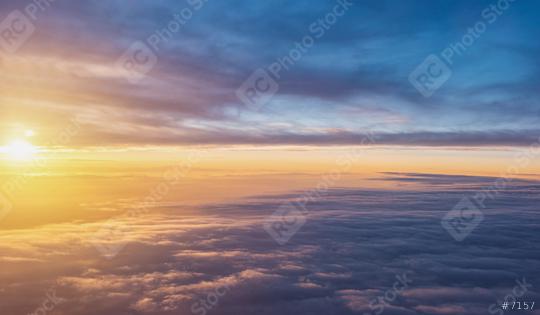 Sunset sky over the clouds background  : Stock Photo or Stock Video Download rcfotostock photos, images and assets rcfotostock | RC Photo Stock.: