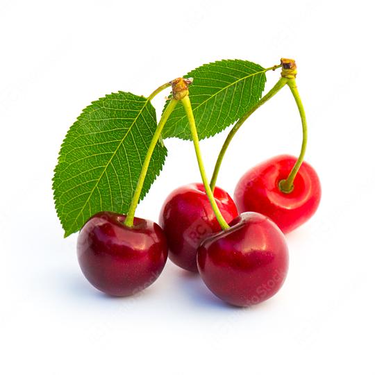 Sweet cherrys with leaf  : Stock Photo or Stock Video Download rcfotostock photos, images and assets rcfotostock | RC Photo Stock.: