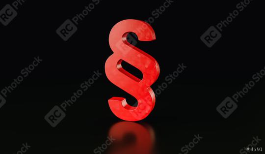 Symbol of Law and Justice - Paragraph / section sign on black background. 3d illustration, 3d rendering  : Stock Photo or Stock Video Download rcfotostock photos, images and assets rcfotostock | RC Photo Stock.: