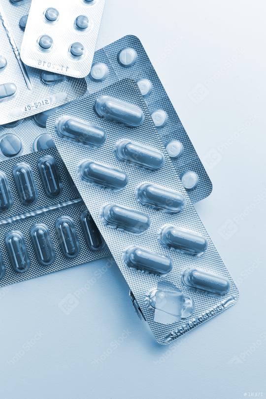 Tablets capsule therapy pills heap flu in Blister packagings antibiotic pharmacy medicine medical  : Stock Photo or Stock Video Download rcfotostock photos, images and assets rcfotostock | RC Photo Stock.: