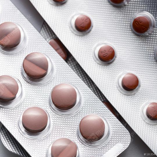 Tablets pills in a Blister packaging medicine medical antibiotic pharmacy flu  : Stock Photo or Stock Video Download rcfotostock photos, images and assets rcfotostock | RC Photo Stock.: