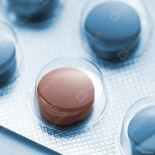 Tablets pills therapy flu in a Blister packaging antibiotic pharmacy medicine medical  : Stock Photo or Stock Video Download rcfotostock photos, images and assets rcfotostock | RC Photo Stock.: