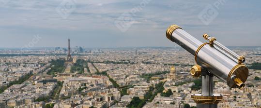 Telescope view from the paris skyline  : Stock Photo or Stock Video Download rcfotostock photos, images and assets rcfotostock | RC Photo Stock.: