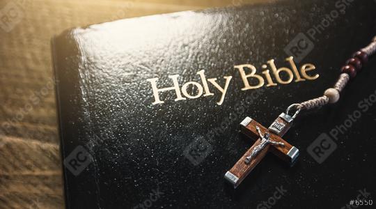 The Holy Bible with wooden crucifix  : Stock Photo or Stock Video Download rcfotostock photos, images and assets rcfotostock | RC Photo Stock.: