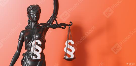 The Statue of Justice - lady justice or Iustitia / Justitia the Roman goddess of Justice, with paragraphs in scales  : Stock Photo or Stock Video Download rcfotostock photos, images and assets rcfotostock | RC Photo Stock.: