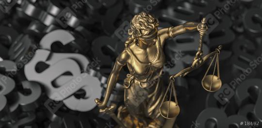 The Statue of Justice symbol, legal law concept image with black paragraphs  : Stock Photo or Stock Video Download rcfotostock photos, images and assets rcfotostock | RC Photo Stock.: