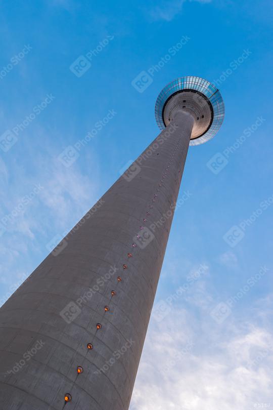 the television tower "Rheinturm" of Dusseldorf at sunset  : Stock Photo or Stock Video Download rcfotostock photos, images and assets rcfotostock | RC Photo Stock.: